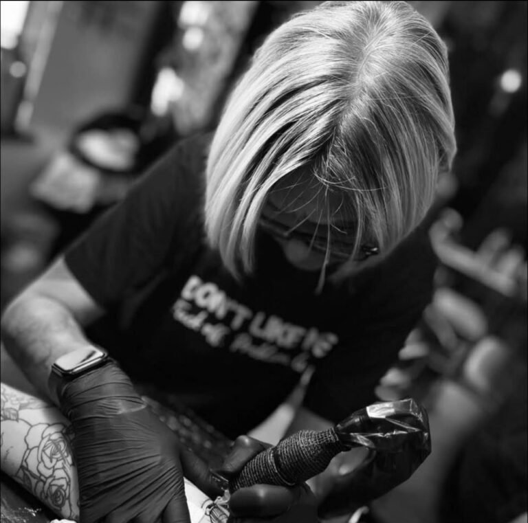 Orsi, tattoo artist at New Identity Shirley