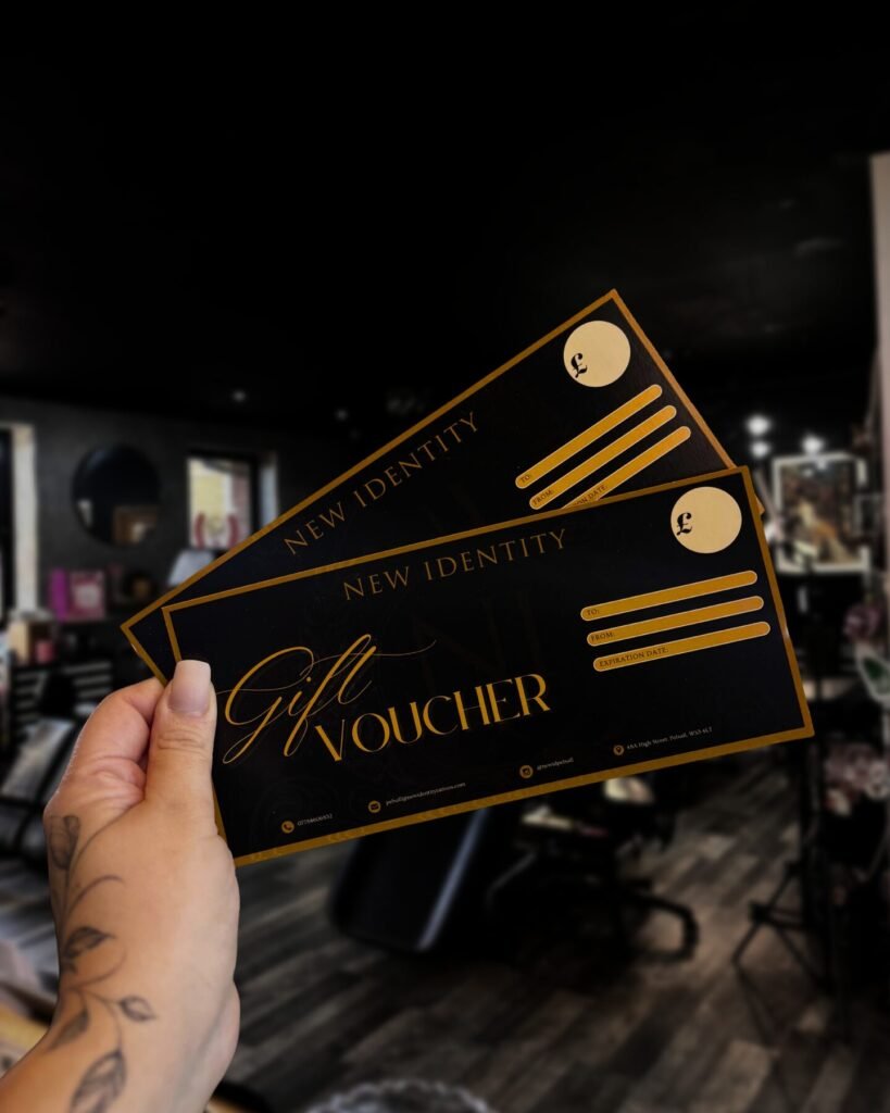 New Identity Tattoos gift vouchers